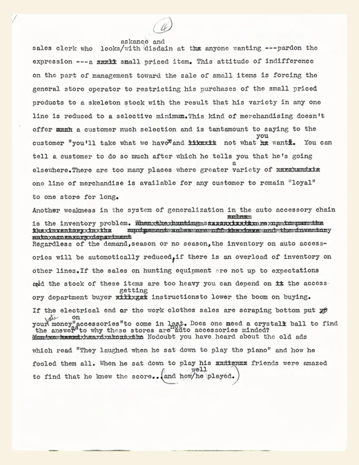 Typed letter — page two