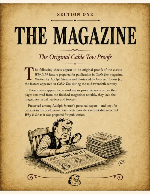 The magazine — section introduction